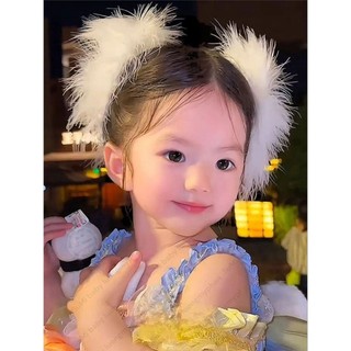 [ LOẠI TO ] Kẹp lông vũ bông tuyết mẫu mới - Kẹp lông vũ cao cấp biểu diễn, dự tiệc, sự kiện