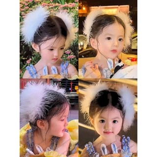 [ LOẠI TO ] Kẹp lông vũ bông tuyết mẫu mới - Kẹp lông vũ cao cấp biểu diễn, dự tiệc, sự kiện