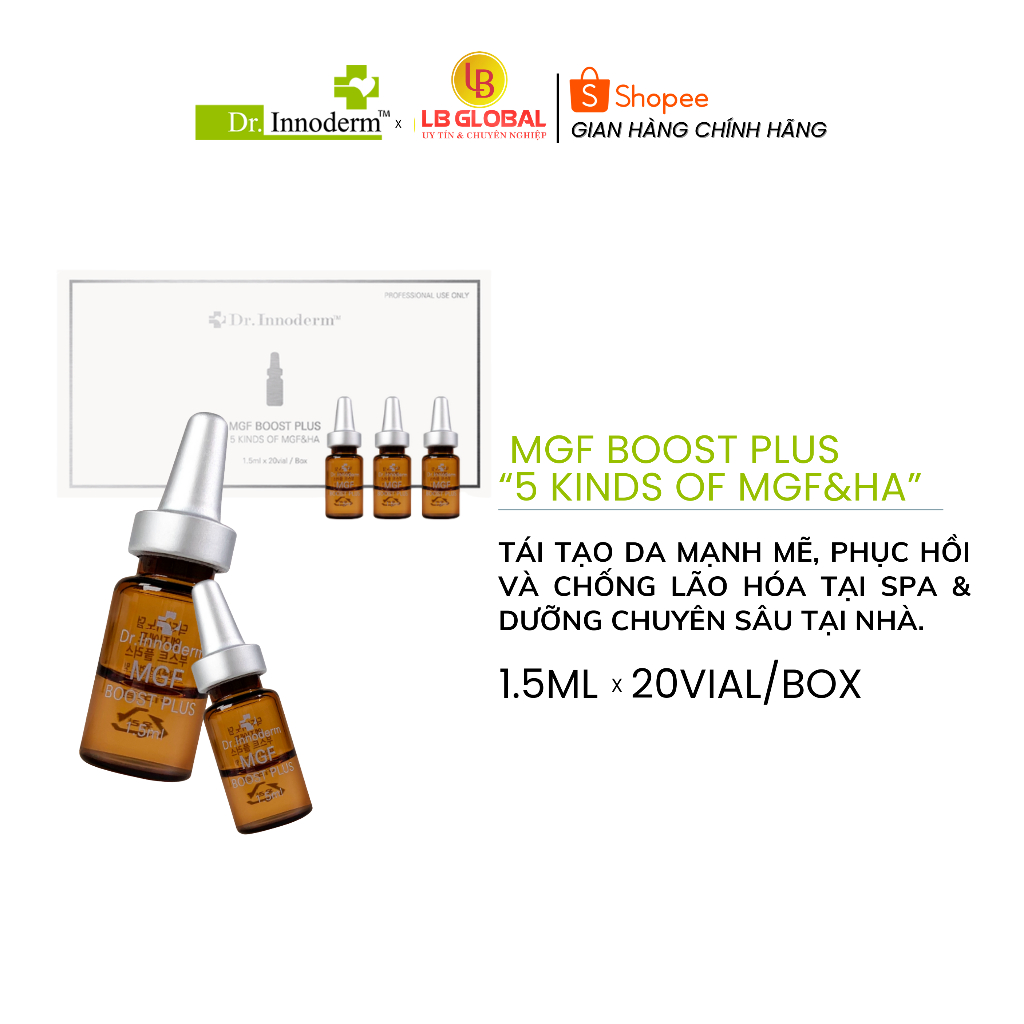 [Dr.Innoderm]_Dưỡng chất MGF BOOST PLUS (5 KINDS OF MGF&HA)_Sản phẩm chính hãng_Xuất VAT 100%
