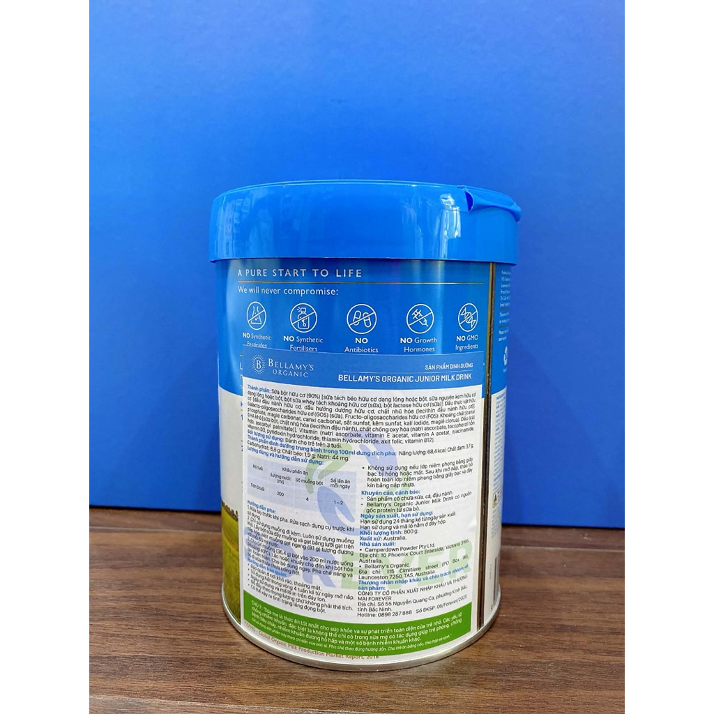 Sữa Bellamy's Organic Classic 2.0 Children's Milk số 4 900g