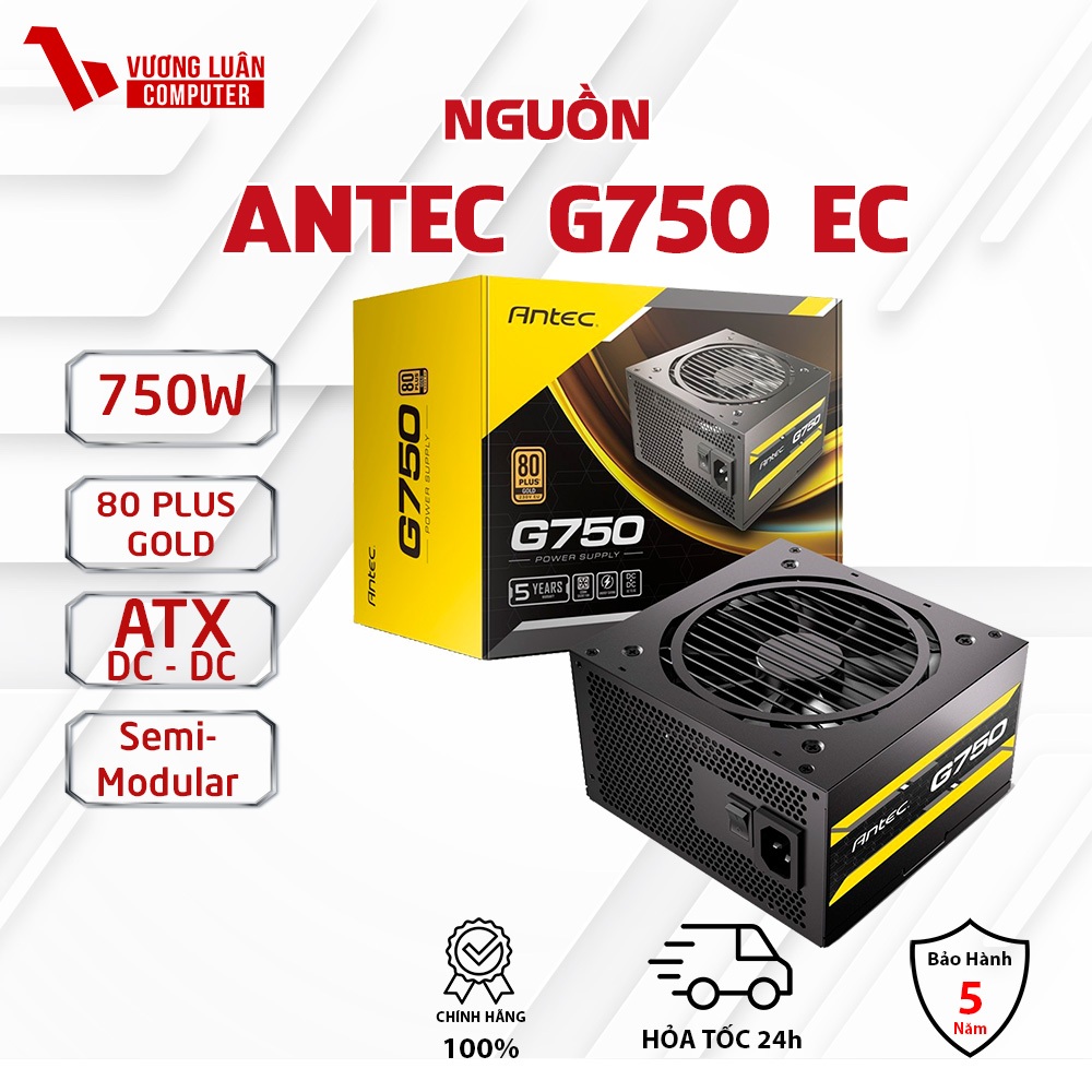 Nguồn ANTEC G750/ G650 EC 80 Plus Gold SEMI-Modular Chính Hãng | Shopee ...