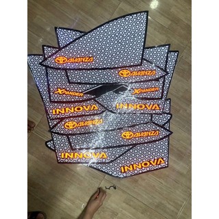 decal dán kính sau tàn ong tổ ong dán ôtô trang trí