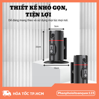 Gimbal Thông Minh P02 Có Remote Quay 360 Chống Rung, Tự Bám Mặt – Pin 1200mAh Cho Điện Thoại