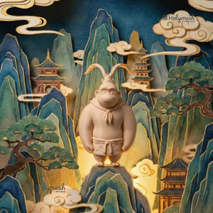 Mô hình 3d Khỉ Hướng Nội -Tôn Ngộ Không- Tiểu yêu quái núi Lãng Lãng Mountain chưa tô màu nhựa PLA