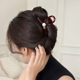 Cặp Tóc, Kẹp Tóc Đỏ Đính Ngọc • Mây Fashion Jewelry - 1224.23