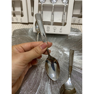 Set 6 thìa cho bé inox 18/10 hàng xuất dư đi Châu Âu, mẫu giao ngẫu nhiên