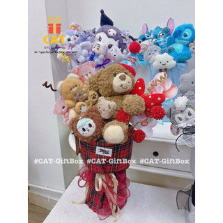 Hoa gấu bông xinh yêu, gấu bông đáng yêu , quà tặng bạn gái, gấu bông stitch, kuromi,..., bó hoa gấu bông