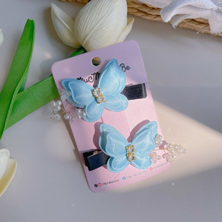 Set 2 kẹp bướm đính cành trai dễ thương cho bé