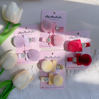 Set 2 kẹp bông đính đá phong cách tiểu thư