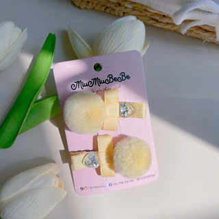 Set 2 kẹp bông đính đá phong cách tiểu thư