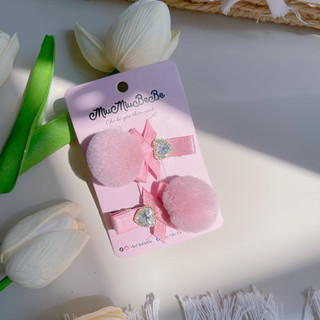 Set 2 kẹp bông đính đá phong cách tiểu thư