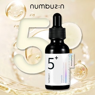 Numbuzin No.5 Vitamin Concentrated Serum 30ml - Dưỡng Sáng Da, Mờ Thâm Nám, Chống Lão Hóa, Thấm Hút Tốt
