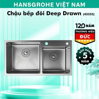 Chậu bếp đôi HANSGROHE Deep Drawn Sink S431-F770 43355