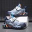 Giày Thể Thao Bé Trai Thể Thao Phối Lưới Cao Cấp Mới, Giày Sneaker Trẻ Em Quai Dán Phong Cách Sporty Năng Động