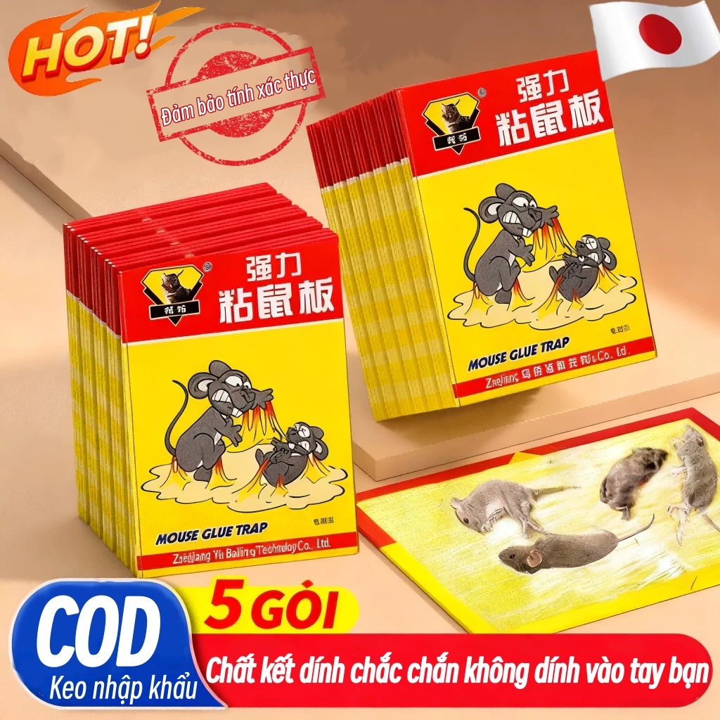 Keo Dính Chuột Siêu Dính Bãy Chuột Cống To Lớn - Tấm Keo Bẫy Chuột Bắt Chuột Diệt - Keo Dán Chuột | Miếng keo dán chuột