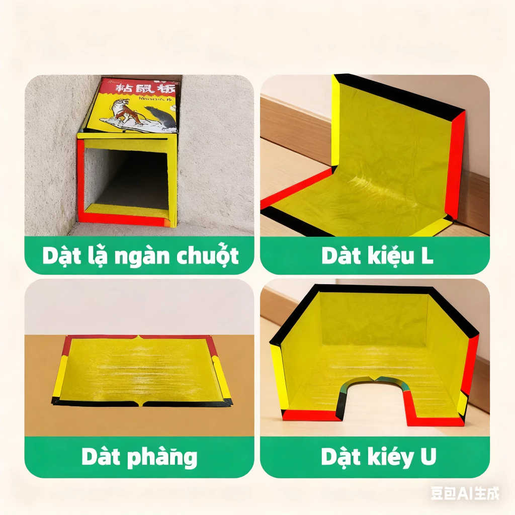 Keo Dính Chuột Siêu Dính Bãy Chuột Cống To Lớn - Tấm Keo Bẫy Chuột Bắt Chuột Diệt - Keo Dán Chuột | Miếng keo dán chuột