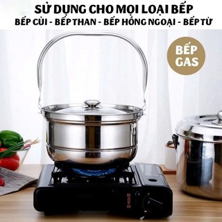 (Xả Kho) Nồi Ủ Nhiệt 7 Lít, 9 Lít Chân Không Đế Gang Hầm Xương Tiện Lợi Dùng Cho Nhiều Loại Bếp