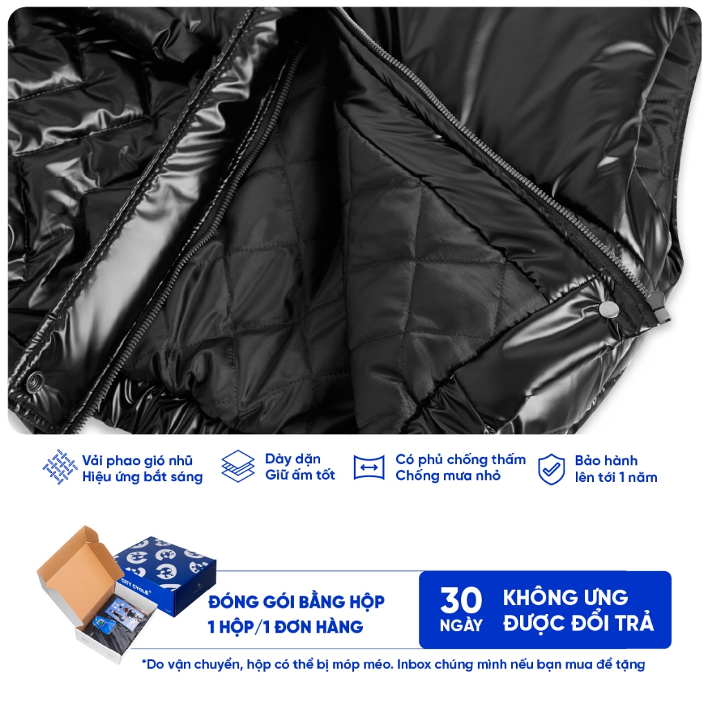 Áo Khoác Phao Gile unisex đôi nam nữ Local Brand Chính Hãng City Cycle Áo khoác gile phao Chill Out
