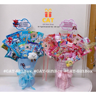 Hoa bánh kẹo , Hoa snack sinh nhật , Lẵng bánh kẹo , Quà tặng sinh nhật cho mọi lứa tuổi, mọi dịp , quà tốt nghiệp