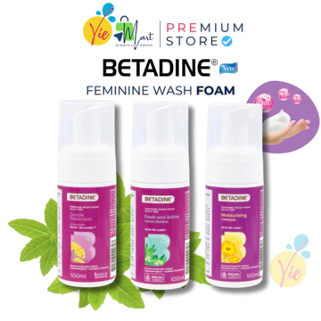 [MỚI] Dung Dịch Vệ Sinh Dạng Bọt BETADINE Feminine Wash Daily Use Foam Bảo Vệ Dịu Nhẹ 100ml