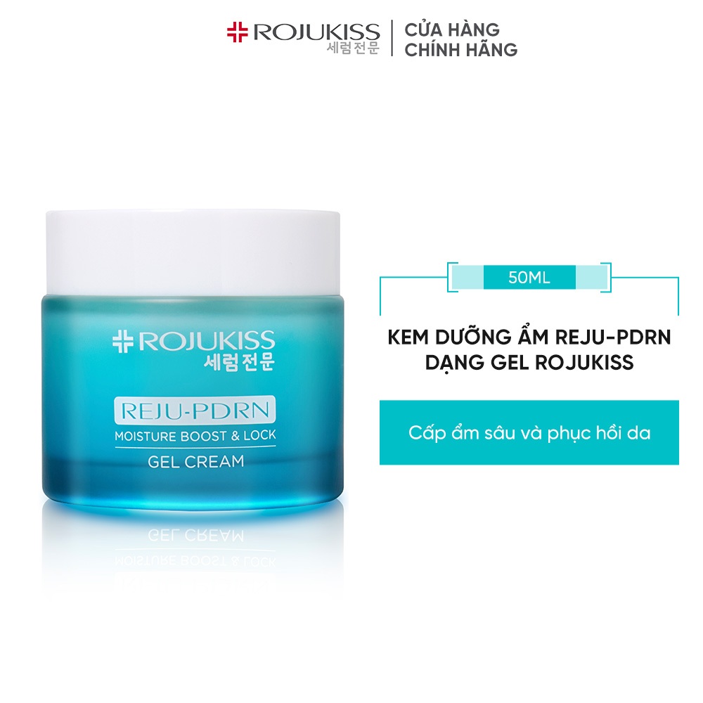 Kem Dưỡng Ẩm Dạng Gel Cấp Nước REJU-PDRN Rojukiss REJU-PDRN Moisture Boost Lock Gel Cream 50 Ml