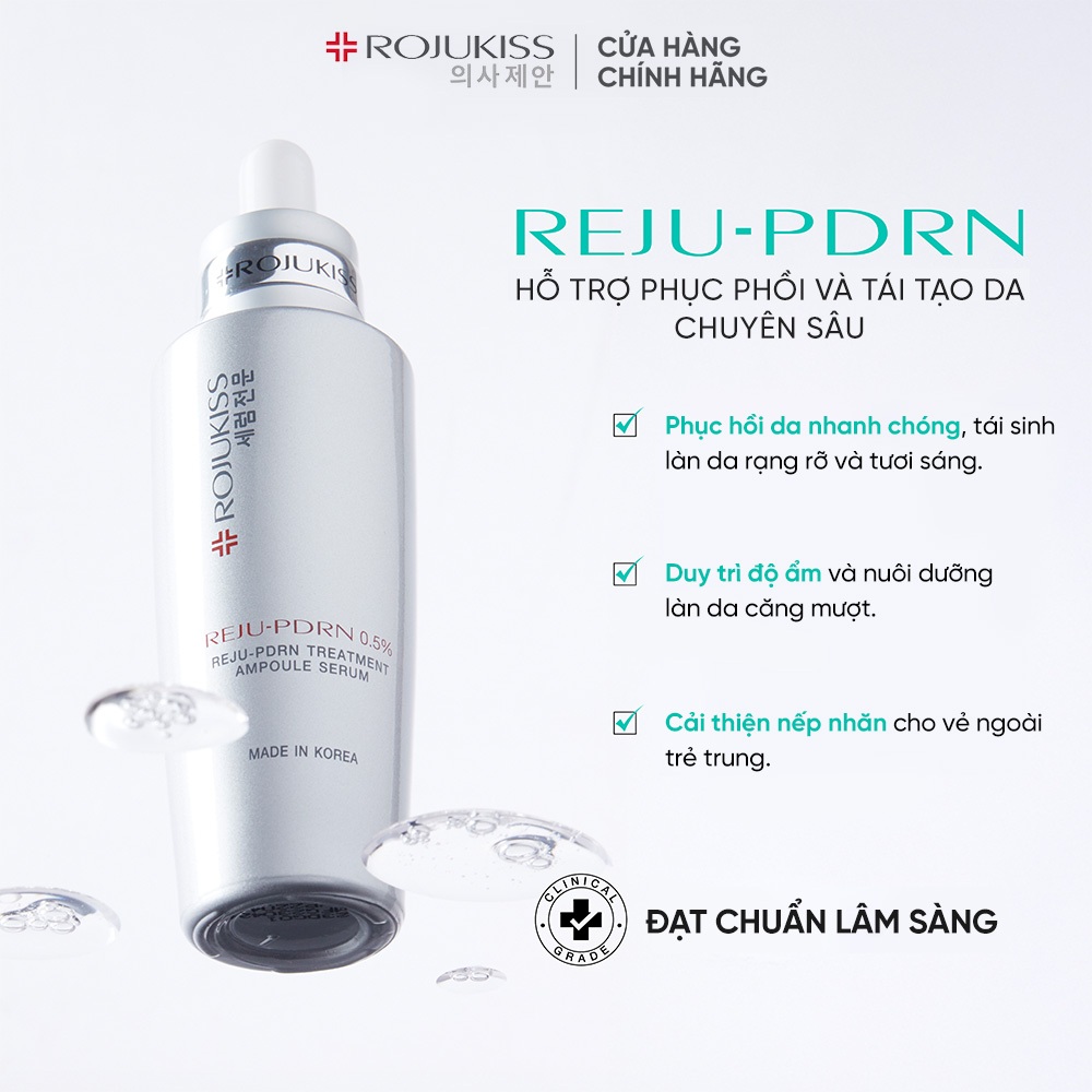 Serum Phục Hồi Da REJU-PDRN Rojukiss REJU-PDRN Treatment Ampoule Serum 30 Ml