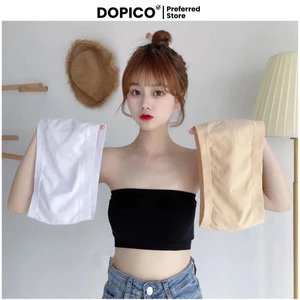 Áo ống bra nữ mặc cúp ngực phối đồ cực xinh chất cotton mền mại thoáng mát DOPICO B0123