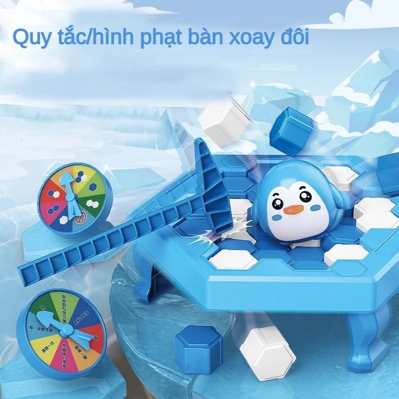 [Size Lớn] Đồ chơi phá băng vui nhộn, phá băng giải cứu chim cánh cụt, đồ chơi theo nhóm cực vui