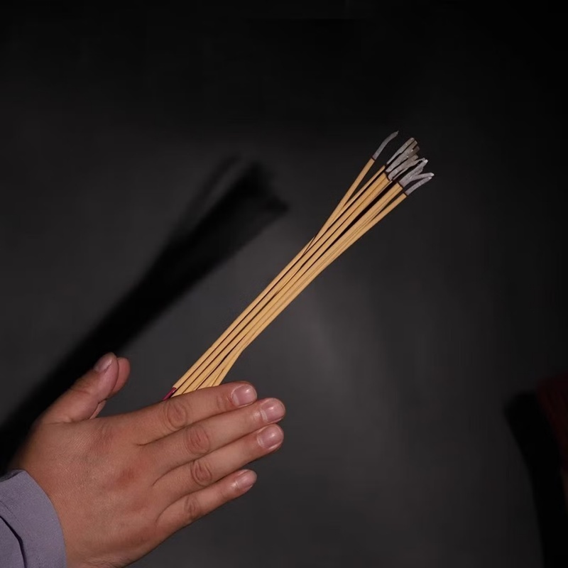60 Nén Hương Cuộn Thần Tài Hương Hương Gỗ Đàn Không Bụi ít Khói Không Độc Hại thơm nhẹ, dễ chịu - Cầu Tài Lộc