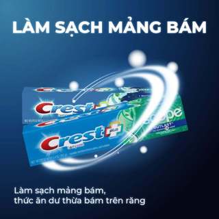 Kem Đánh Trắng Răng White Advanced Radiant Mint & Scope Outlast Complete Whitening Toothpaste