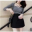 Chân Váy Nhung Chữ A Hồng Ngọc Có Bigsize Cạp Cao Tôn Dáng Kèm Quần Bảo Hộ Có Túi Thời Trang Nữ 145 QN