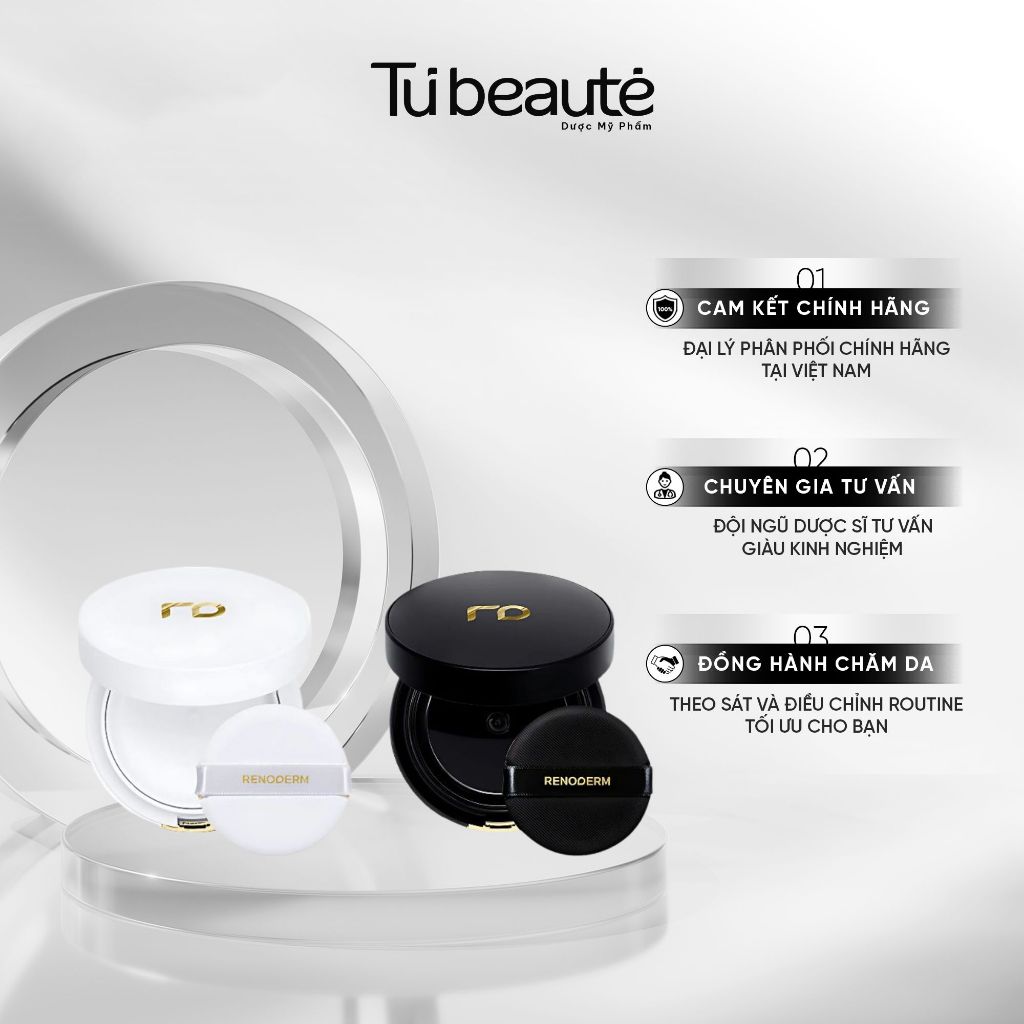 [HÀNG CÔNG TY] Phấn nước Renoderm Day long BB Cushion Mỏng Nhẹ Tự Nhiên dành cho da Treatment 15g