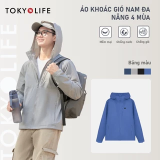 Áo khoác gió nam dài tay hai lớp cản gió TOKYOLIFE thiết kế thời trang kiểu dáng mỏng nhẹ mềm mại dễ phối 40002352
