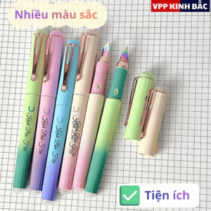 Bút Máy Xóa Kinh Bắc F36 Dùng Cho Học Sinh – Ngòi EF 7 Màu Cứng, Bền,Nét Trơn Tru, Viết Êm Tay.