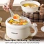 Nồi Lẩu Điện Đa Năng QCOOKO 2 Tầng Chống Dính Vân Đá Cao Cấp Kèm Giá Hấp Bảo Hành 12 Tháng