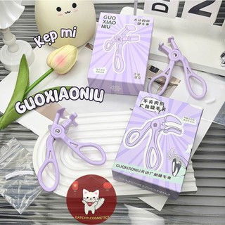 [GUOXIAONIU] Kẹp Mi Guoxiaoniu Đầu Kẹp Nhỏ, Góc Rộng Vỏ Tím Kèm Miếng Silicone Thay Thế