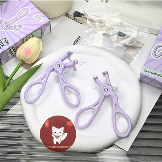 [GUOXIAONIU] Kẹp Mi Guoxiaoniu Đầu Kẹp Nhỏ, Góc Rộng Vỏ Tím Kèm Miếng Silicone Thay Thế
