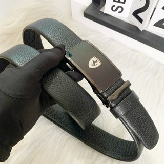Thắt lưng nam khoá gạt tự động công sở da bò thật và da pu bản rộng 3,5cm thatlungvidanamnu