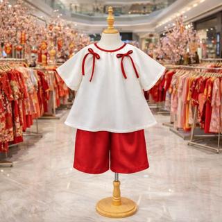 Sét Đồ Gấm Lụa Cao Cấp Cho Bé Gái, Bộ Bà Ba Mỹ Nhân Cho Bé Đi Chơi Trung Thu ,Đi Lễ Tết, Đi Biển In Hình BB03 - BEEKIDS