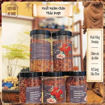 Muối Ngâm Chân Thảo Dược Túc Vương - Muối Hồng Himalaya, Bổ Sung Dầu Olive Chăm Sóc Da Chân