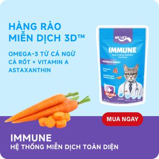[MỚI] COMBO MIX 5 Pate Dinh Dưỡng MRVET Gói 70G Hỗ Trợ Tim Mạch, Tiêu Hóa, Xương Khớp, Hệ Miễn Dịch, Da Lông