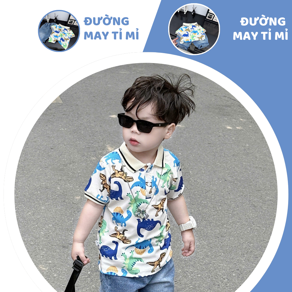 [À ƠI SHOP] N67- bộ cộc polo khủng long full áo mã 2- a116.841