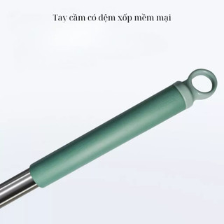 Cây Lau Nhà Bàn Inox 33cm Phiên Bản Nâng Cấp Ngàm Kẹp Chống Tuột - Chổi Lau Nhà Xoay 360 Độ Cao Cấp