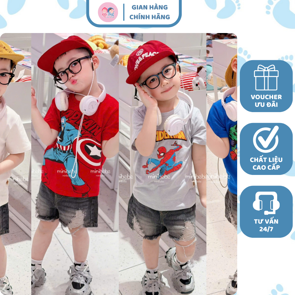[À ƠI SHOP] A94- set 4 áo cộc tay các nhân vật- a106.275