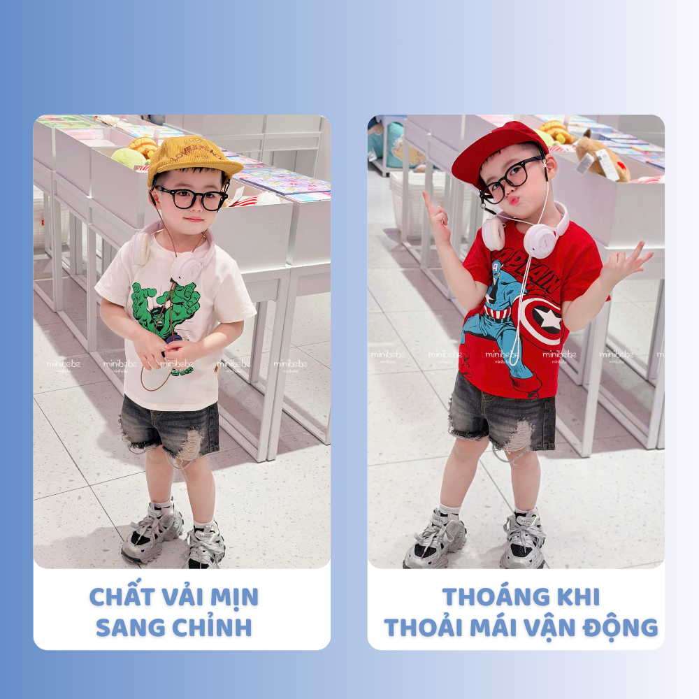 [À ƠI SHOP] A94- set 4 áo cộc tay các nhân vật- a106.275