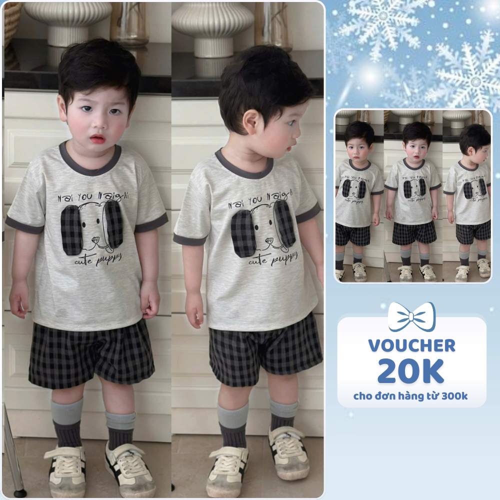 [À ƠI SHOP] R25- bộ cộc chó tai đen- a117.1744