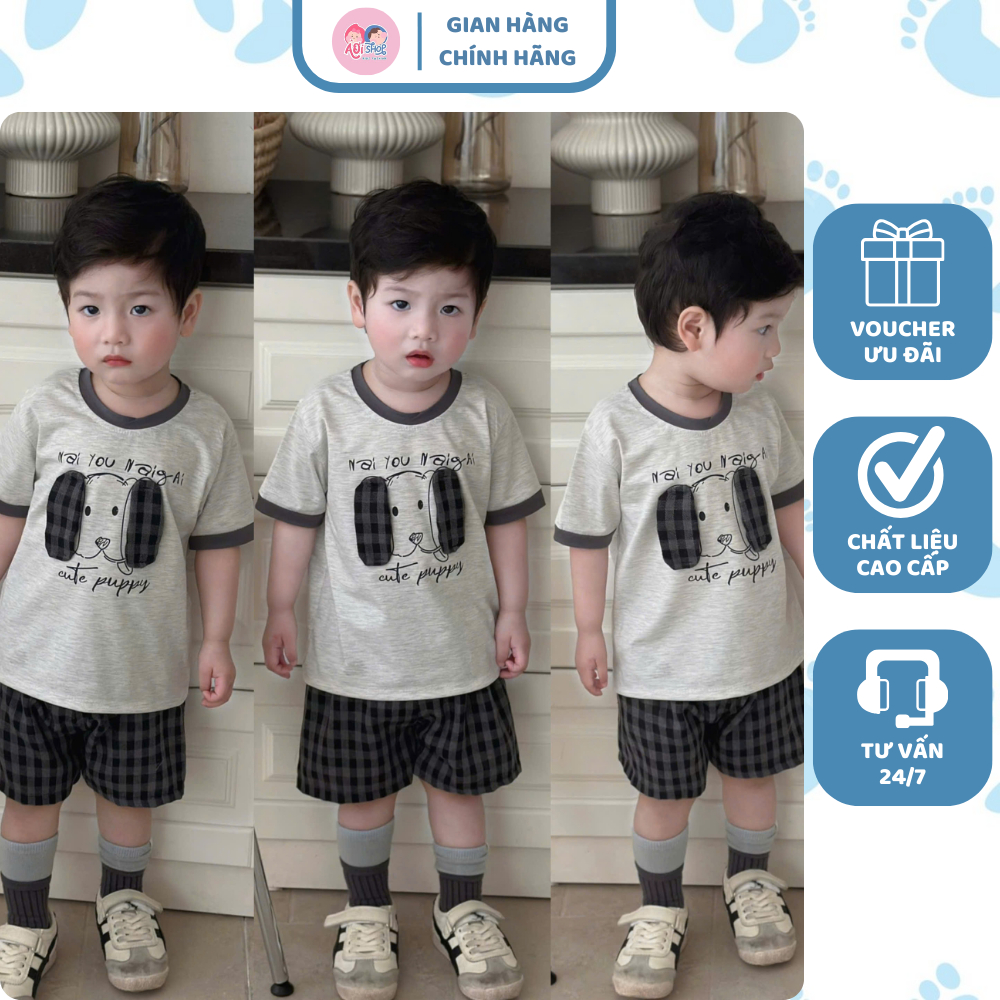 [À ƠI SHOP] R25- bộ cộc chó tai đen- a117.1744