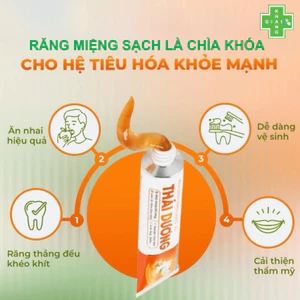 Kem đánh răng dược liệu Thái Dương giúp giảm ê buốt, hạn chế viêm nha chu và giữ hơi thở thơm mát 11/26 (Chai 150ml)