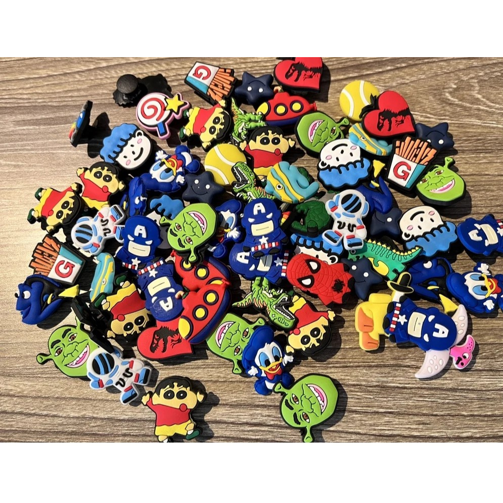 Sticker có nút gắn dép đủ loại để trang trí dép lỗ, dép cross cho bé trai bé gái siêu xinh