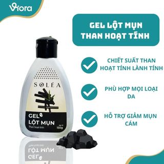 Gel Lột Mụn Than Hoạt Tính SOLÉA 50g/150g - Lộc Sạch Mụn Đầu Đen, Mụn Cám, Giảm Mụn Hiệu Quả - VIORA